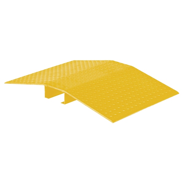 Vestil Fabricated Aluminum Hose and Cable Crossovers 24 In. x 36 In. 2000 Lb. Capacity Yellow FHCR-24-36-4-YL - main