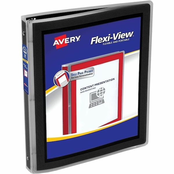 Avery Flexi-View 3 Ring Binder, 1/2 in Round 15767 - main