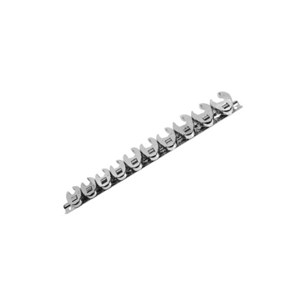 K-Tool International 3/8" Drive, Metric, Mtrc Flare Nut Crowfoot Wrench Set, 10PCS, Flare Nut KTI-27300 - main