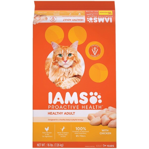 Iams Proactive Health 16 Lb. Chicken Flavor Adult Dry Cat Food 111255 - main