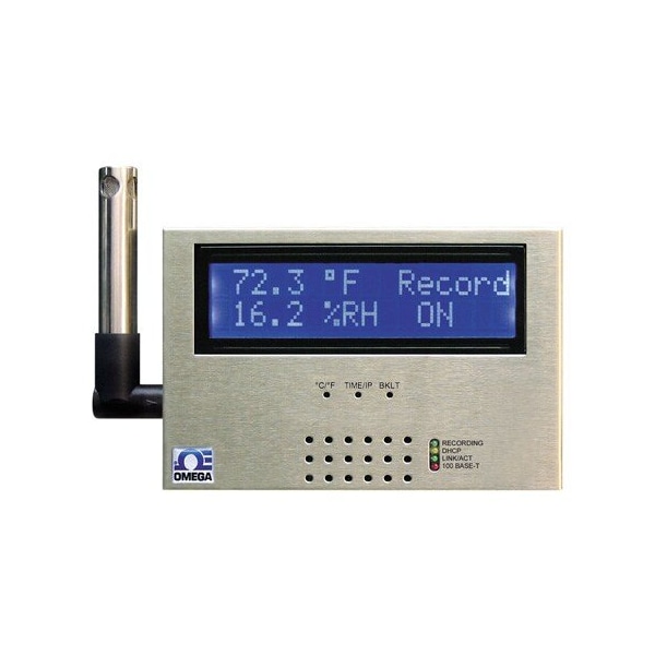 Omega Environmental Monitor: 10%to 100% Relative Humidity Measured, 1°F to 1,000°C, 0°C to 60°C ISD-TH - main