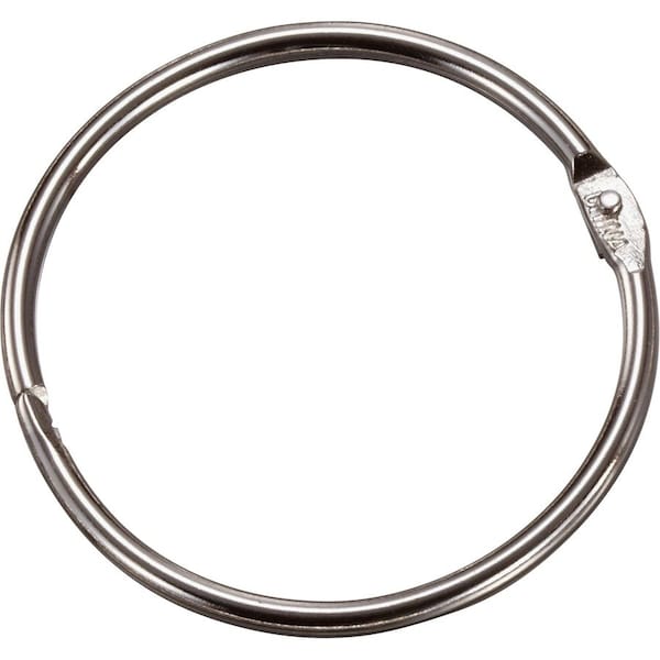 Officemate International Officemate Loose-Leaf Book Rings, 2" Diameter, Silver, 50/Box 99704 - main