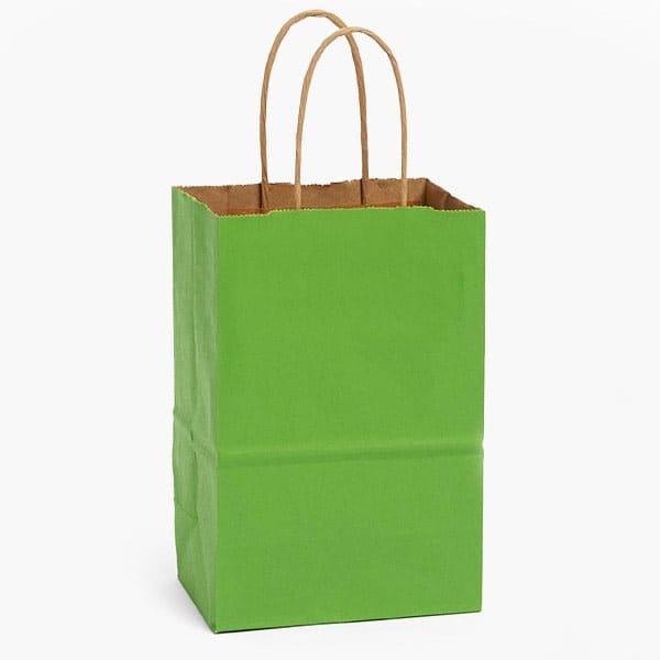 Nashville Wraps Apple Green Recycled Kraft Bags, Rose 5.5x3.25x8.375", 100PK HRTAG - main