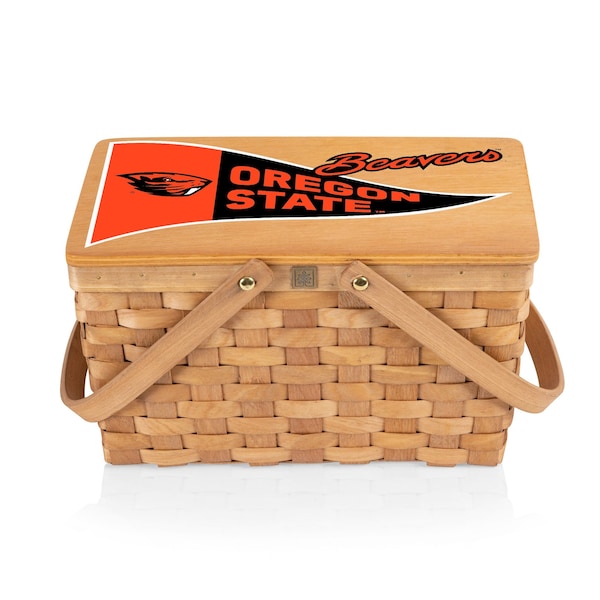Picnic Time Family Of Brands NCAA Oregon State Beavers Poppy Personal Picnic Basket 124-00-299-484-0 - main