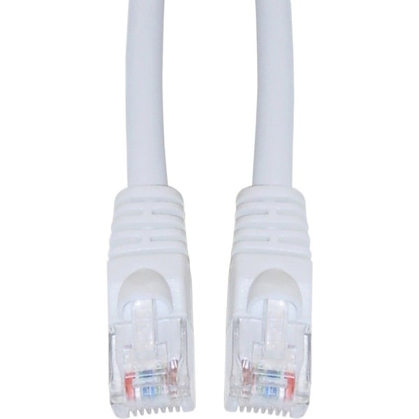 Cable Wholesale Cat6 White Copper Ethernet Patch Cable, Snagless/Molded Boot, POE Compliant, 1 foot 10X8-09101 - main