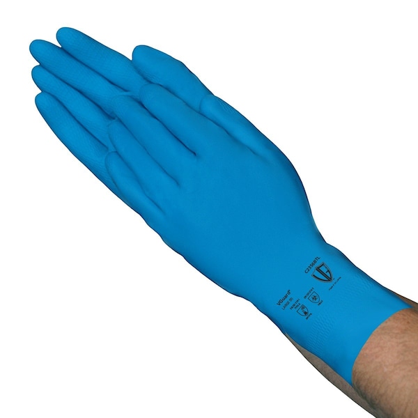 Vguard Canners Gloves, Latex, 12 in L, 13.0 mil, Blue, MD, 288 PK C2356BTM - main