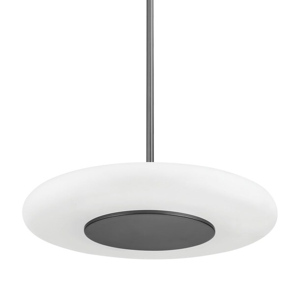 Hudson Valley Lighting Pembrooke & Ives X Blyford 1 Light Pendant 20.75 In. Black Nickel PI1896701L-BLNK - main