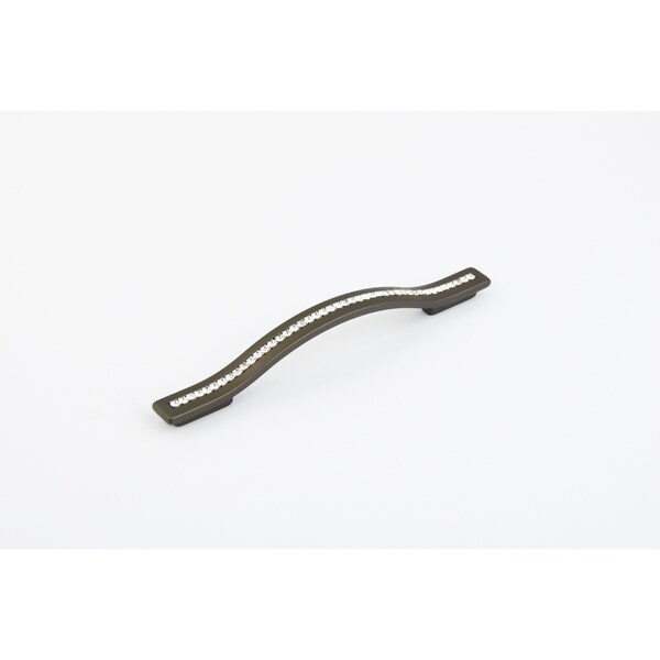 Schaub 128mm to 160mm Center to Center Skyevale Cabinet Pull with Crystals Milano Bronze Finish 302-MBZ - main