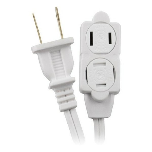 Ge Extension Cord, Indoor, 3 Outlets, White, 15 ft 51962 - main