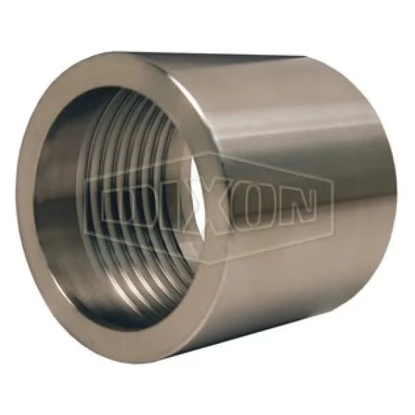 Dixon Sanitary Crimp Ferrule, 1 ID x 1-32/64 to 1-34/64 OD in Nominal, Hose, 1-3/8 in L, 304 SS, Domestic F16G-1547 - main