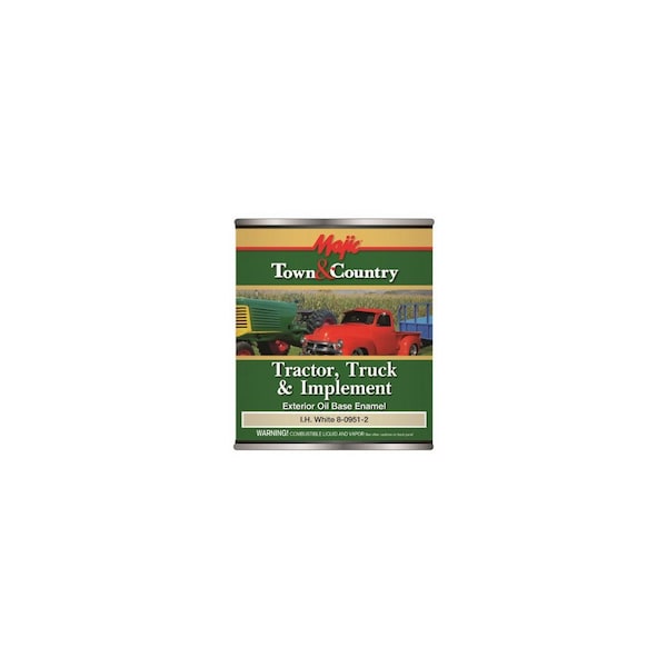 True Value Town & Country Tractor, Truck & Implement Enamel Paint, Oil Base, International Harvester White 8-0951-2 - main
