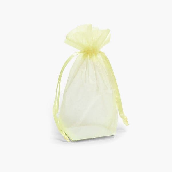 Nashville Wraps Yellow Square Gusseted Sheer Bag, 2.75x2.75x8, 10PK GHB228YE - main