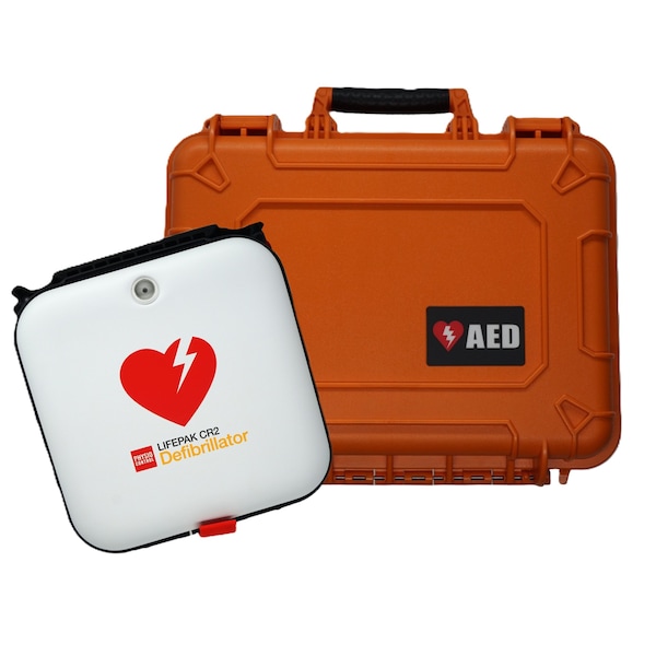 Stryker Physio-Control LIFEPAK CR2 Semi-Auto AED in Carrying Bag w/Rugged Case w/MD Oversight 99512-001261SP-MD - main
