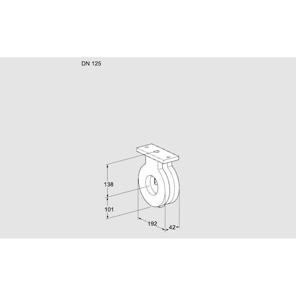 Honeywell Kromschroder VLV, BFLY, 5ANSI FLG, GAS BVG125Z05, 7.25 PS KS88300125 - main