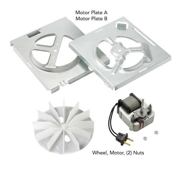 Broan-Nutone Replacement Motor Kit, 1.5 A, 120 V, For: 70 cfm Bathroom Fans and NuTone 696N Ventilation Fan RE70BN - main