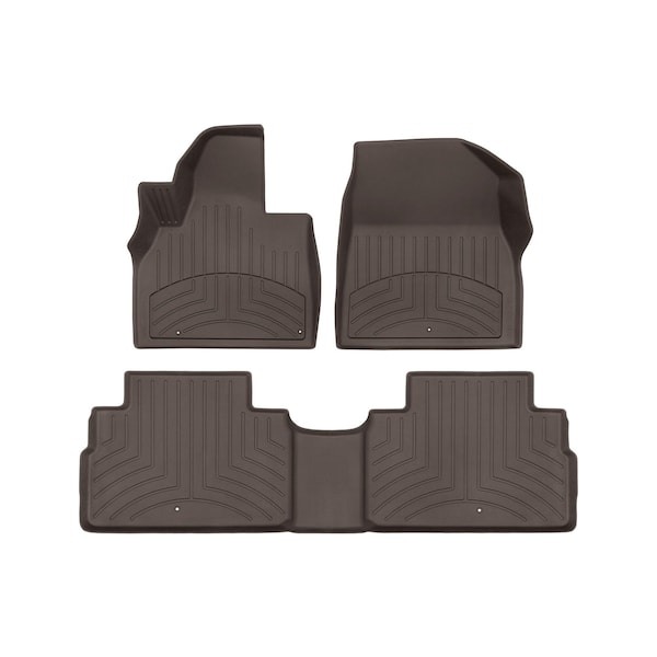 Weathertech Cocoa, Front and Rear FloorLiner HP 471532-1-2IM - main