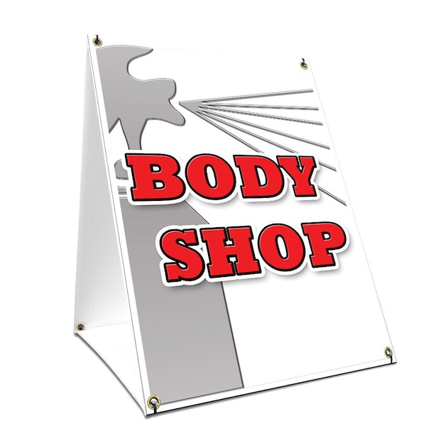 Signmission Body Shop, 36 Inch x 24 Inch A-frame Yard Sign, Plastic Sign SBC-2436-Body Shop - main