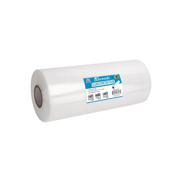 5Seconds Brand 20 in W x , 5,000 Ft L, Clear, Shrink Wrap for Industrial Machine 333127 - main