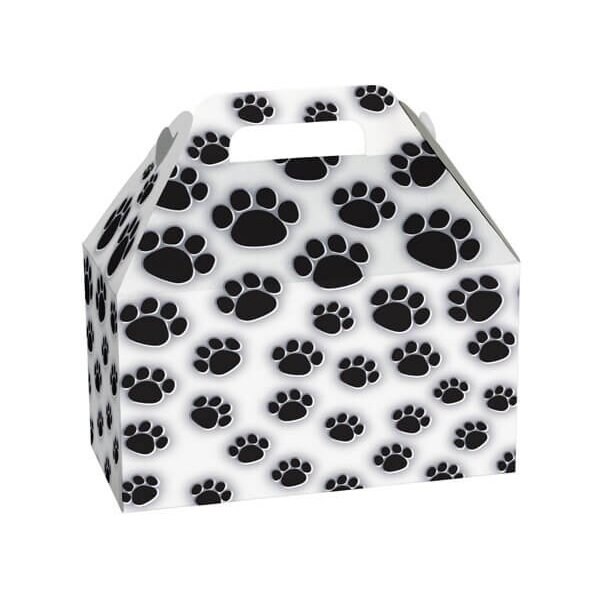 Nashville Wraps Paw Prints Gable Box, 8.5x4.75x5.5, 6PK PAWGB - main