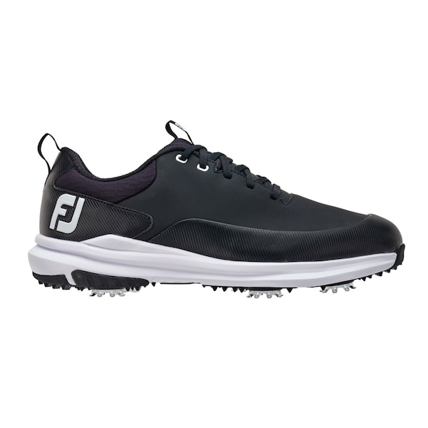 Footjoy Tour Rival Men's Spiked Golf Shoes - Black/Black/White/13 Medium FTJ56960M - main