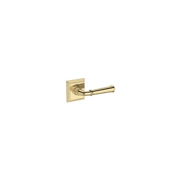 Baldwin Residential Door Levers Passage Right Hand Non-Lacquered Brass PSDUNCHR031 - main