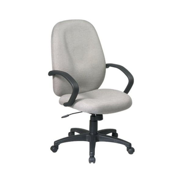 Office Star Exec Chair, Fabric, Burgundy, 19-23"Seat Ht, Back Width: 21" EX2654-227 - main