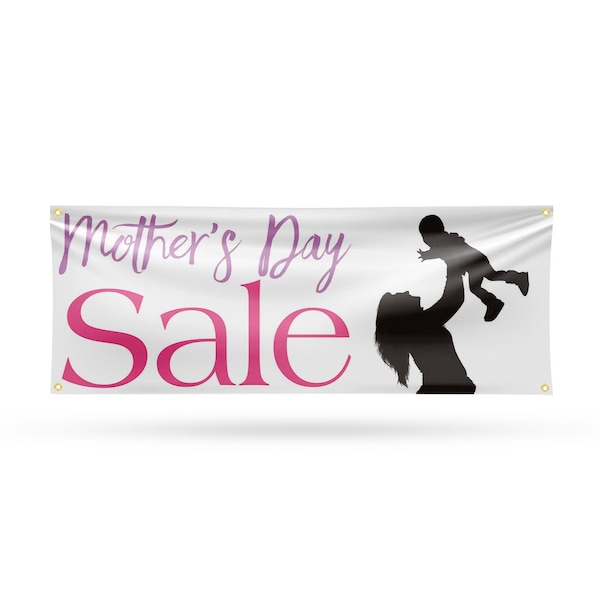 Signmission Mothers Day Sale, 18 Inch x 48 Inch, Vinyl Banner B-30742 - main
