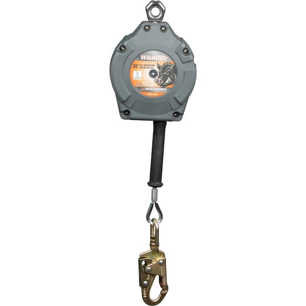 Malta Dynamics Wild Boar 30 ft Self Retracting Lifeline-SRL with Steel Snap Hook, OSHA and ANSI Compliant C4001 - main