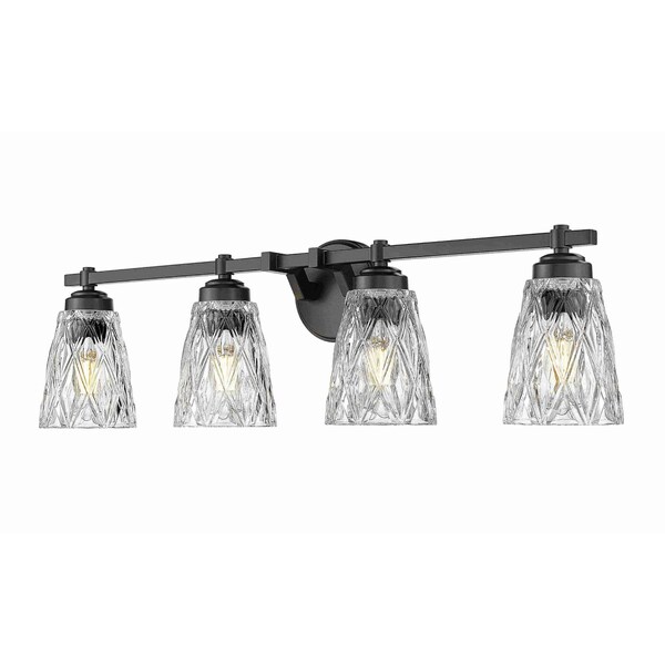 Z-Lite Andree Matte Black 4 Light Vanity 1960-4V-MB - main
