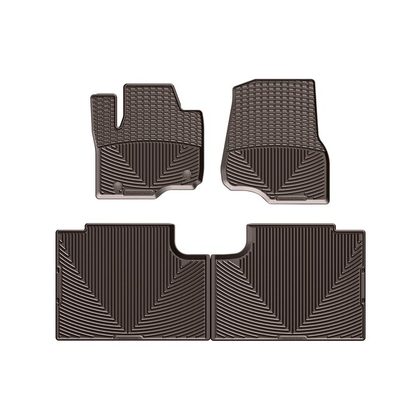 Weathertech Cocoa, Front and Rear All Weather Floor Mats W408CO-W358CO - main