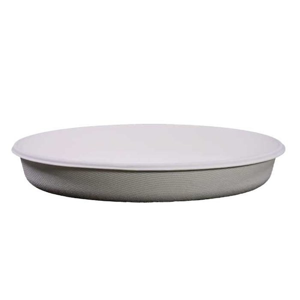 Kitch 24/7 Disposables White Compostable Oval Molded Fiber Bowl, 32 Ounce -- 300 per case, 300PK KC-32OB-NPAW - main