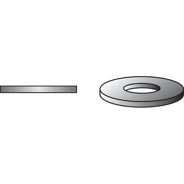 Hillman Zinc-Plated Steel 3/8 in. USS Flat Washer, 5PK 270012 - main