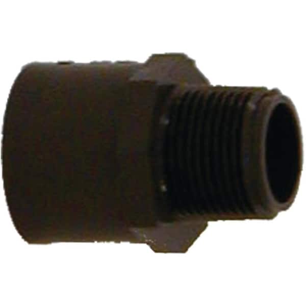 Genova LASCO 836020BC Pipe Adapter, 2 in, Slip x MIP, PVC, SCH 80 Schedule 836020-BC - main