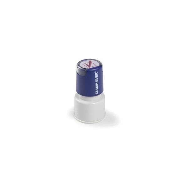 Trodat Pre-inked Check Mark Icon Stamp - Text Stamp - RECEIVED - 0.75in Impression Diameter - 50000 5970 - main