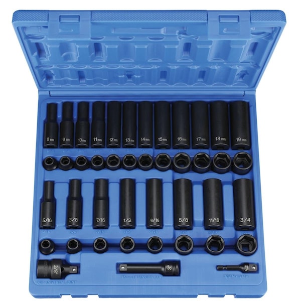 Light House Beauty 0.38 in. Drive Standard & Deep Length Impact Set, ZX9MDCO147342 LI3653055 - main