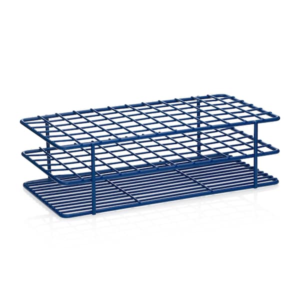 United Scientific United Scientific Coated Wire Rack, 10-13 mm Tubes, 72 Place, Blue CWRTT01 - main