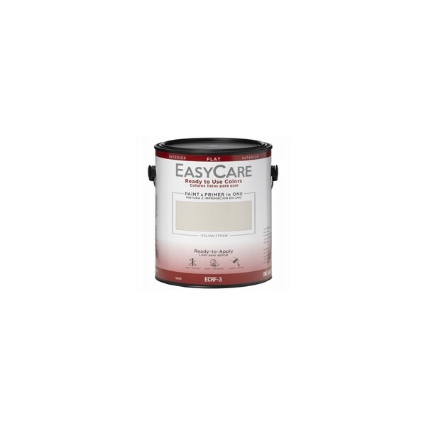 True Value Ready To Use Colors Paint & Primer, Interior Flat Acyrlic, Italian Straw, Gallon ECRF-3 - main