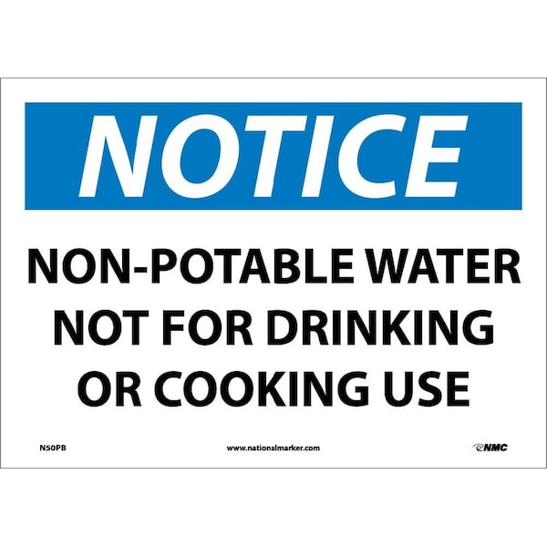 Nmc Notice Non-Potable Water Sign, N50PB N50PB - main