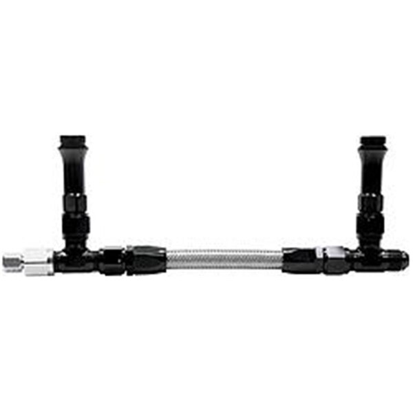 Allstar Performance 9.62 in. 8 Fuel Line Kit for CTC Holley Ultra HP 4150 Series, Black ALL26165 - main