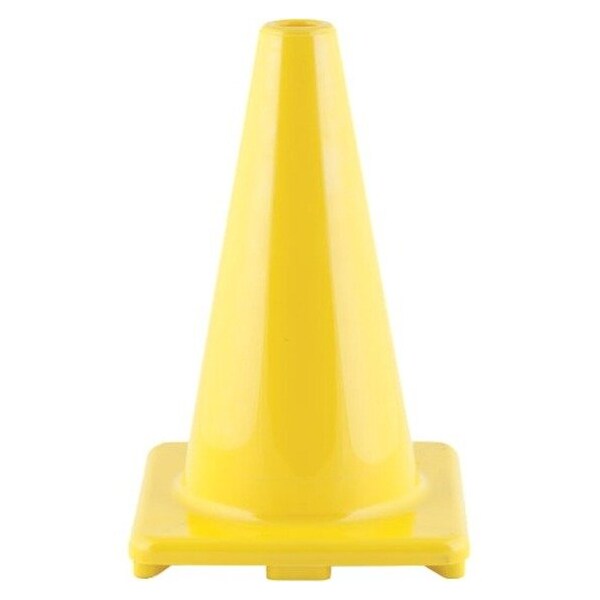 Champion Sports High Visibility Flexible Vinyl Cone, 12in, Yellow, PK3 C12YL - main