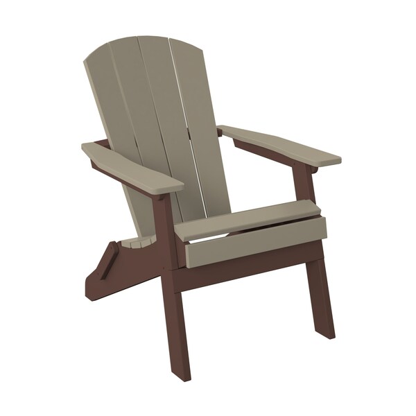 Polybird FOLDING ADIRONDACK. WEATHERWOOD AND TUDOR BROWN POLYBIRD P3 - main