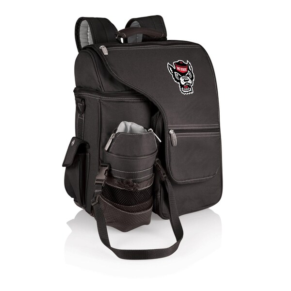 Picnic Time Family Of Brands NCAA NC State Wolfpack Turismo Backpack Cooler with Water Bottle CarrierBlack 641-00-175-424-0 - main