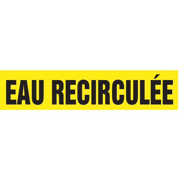 Accuform FRENCH PIPE MARKER EAU RECIRCULE CRPK773STC - main