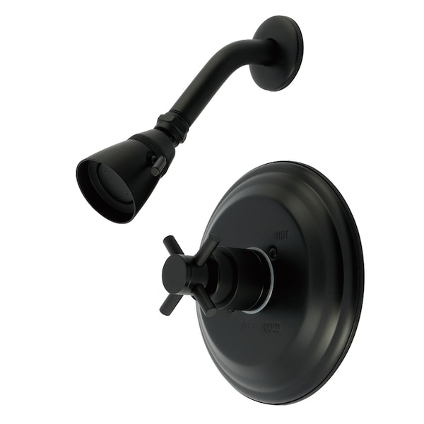Kingston Brass Single-Handle Pressure Balanced Shower Faucet, Matte Black KB2630DXSO - main