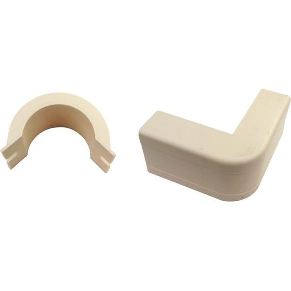 Cable Wholesale External Elbow Raceway, 31R3 Series, Ivory 31R3-007IV - main