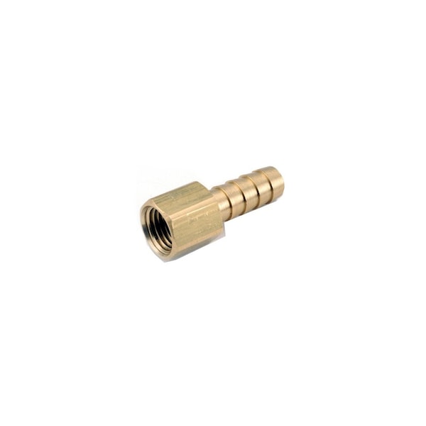 Anderson Metals Brass Barb Insert, Lead-Free, 1/4 Hose ID x 1/4-In. FPT 717002-0404 - main