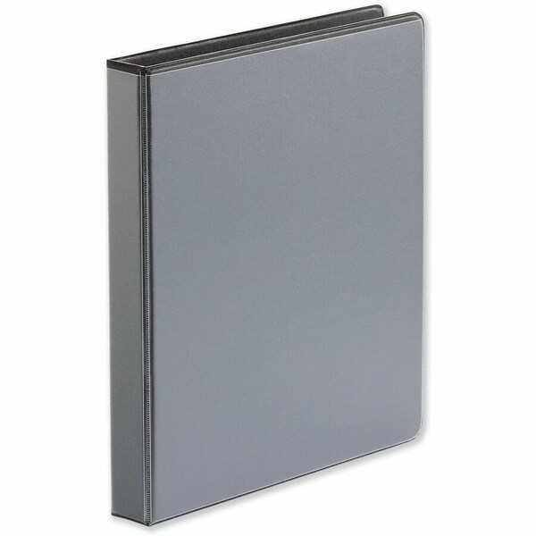 Universal One Comfort Grip Deluxe Plus D-Ring View Binder, 1" Capacity, 8-1/2 x 11, Black UNV30711*** - main