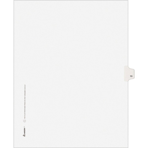 Avery Dividers, Index, Sidetab, 13 25PK AVE11923 - main