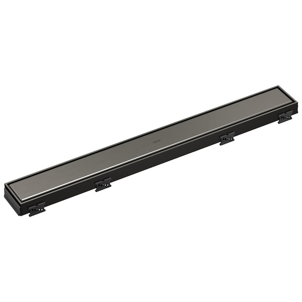 Delta 24 in Reversible Linear Shower Drain Trim In Black Stainless DT0732413-KS - main