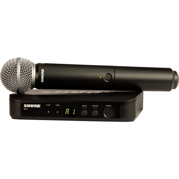 Shure VOCAL SYSTEM WITH (1) BLX4 WIRELESS RECEIVER AND (1) HANDHELD TRANSMITTER WITH S BLX24/SM58-H10 - main